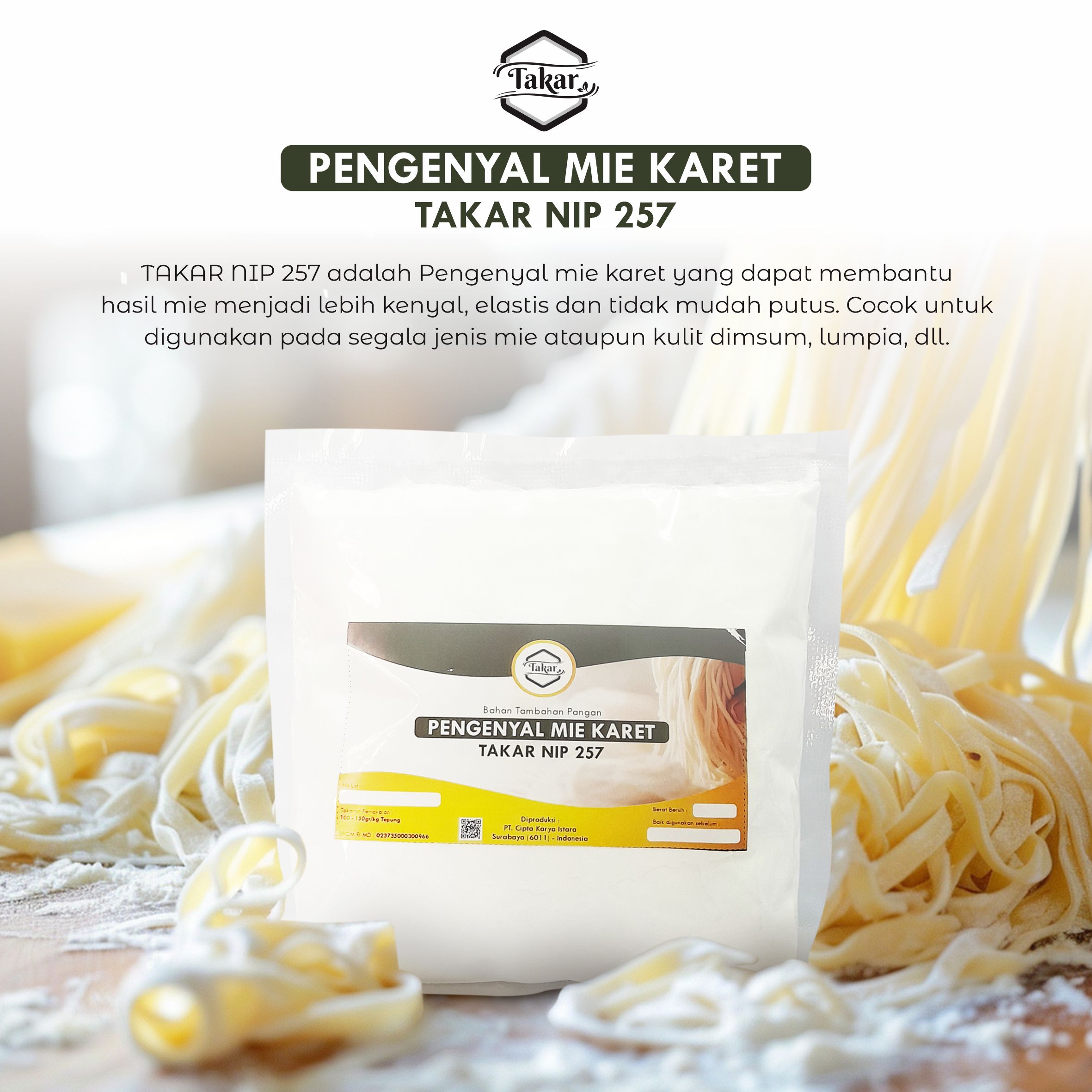 Pengenyal Mie Karet NIP 257